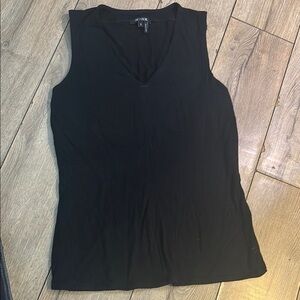 NIC+ZOE Black Fitted Tank Top